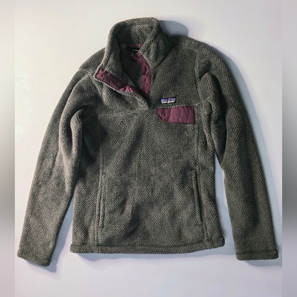 EUC PATAGONIA Women's Snap-T Fleece Pullover - Grey Size Small - Picture 1 of 6